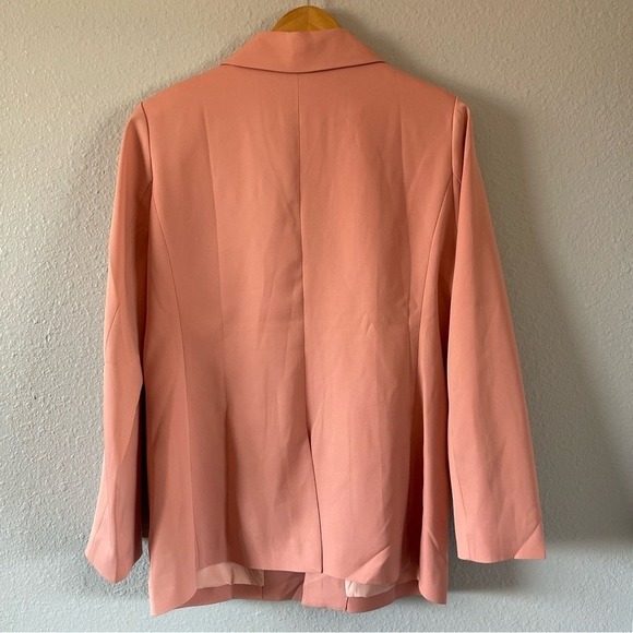 NWT Pretty Garden Pink Chic Tailored Business Blazer Jacket Women's Size Large - Picture 9 of 10